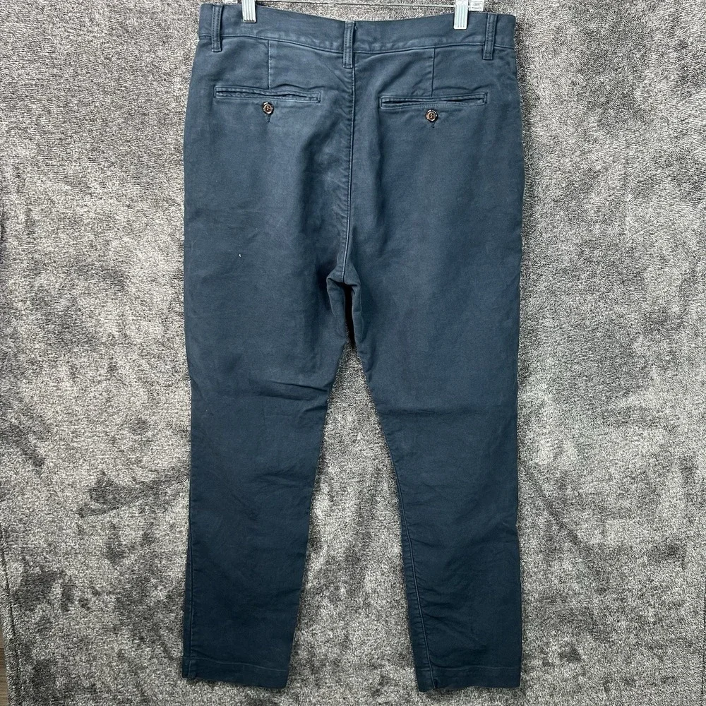 Lafaurie Men's Size 34x30 Cotton Stretch Straight Leg Pants Blue Emerson